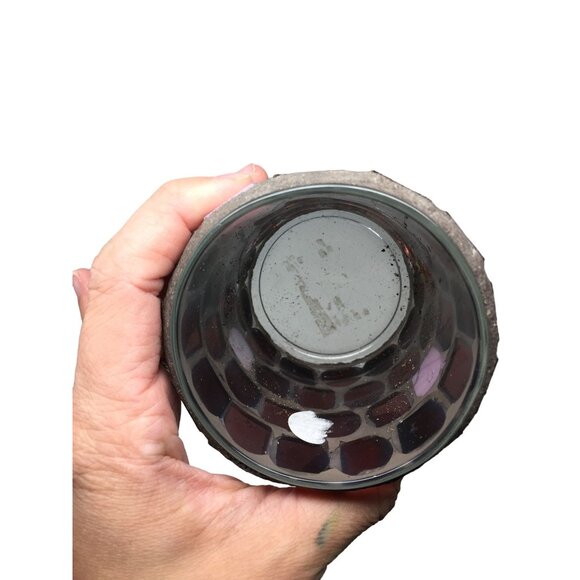 Mosaic Glass Tealight Candle Holder - 3 Inches tall - Picture 8 of 13